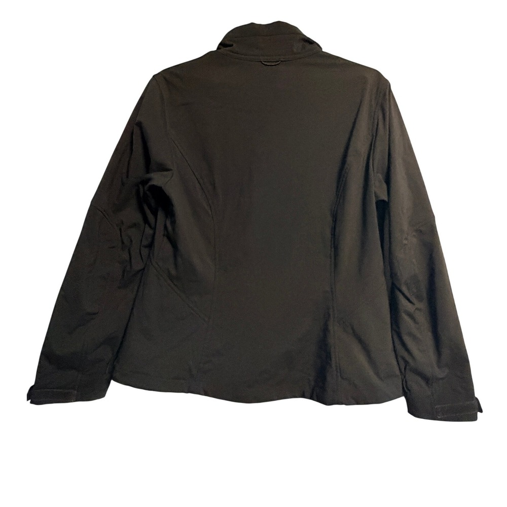 Eddie Bauer Womens Black Softshell Fleece Lined Full Zip Jacket Outdoor Active - Picture 6 of 7